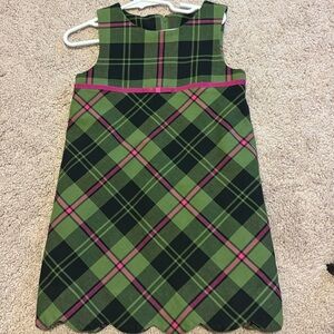 Lilly Pulitzer Vintage dress plaid 4T pinafore